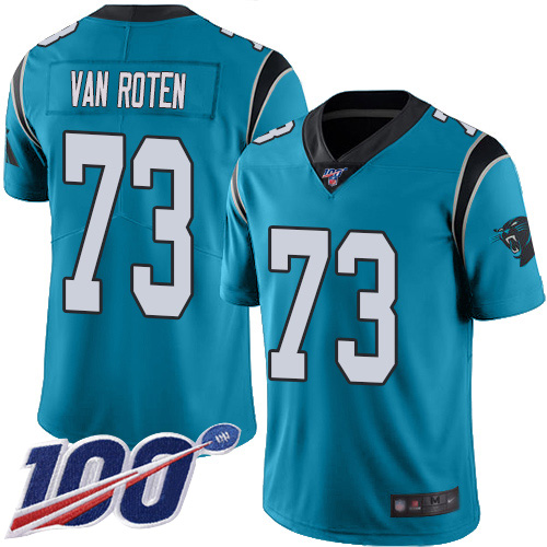 Carolina Panthers Limited Blue Youth Greg Van Roten Jersey NFL Football #73 100th Season Rush Vapor Untouchable->carolina panthers->NFL Jersey